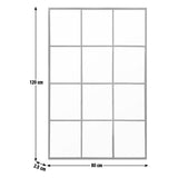 Habitat black window wall mirror 120x80cm, imported from the UK