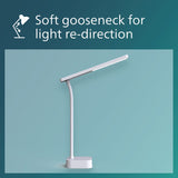 Philips Tilpa portable touch desk lamp White (British brand)