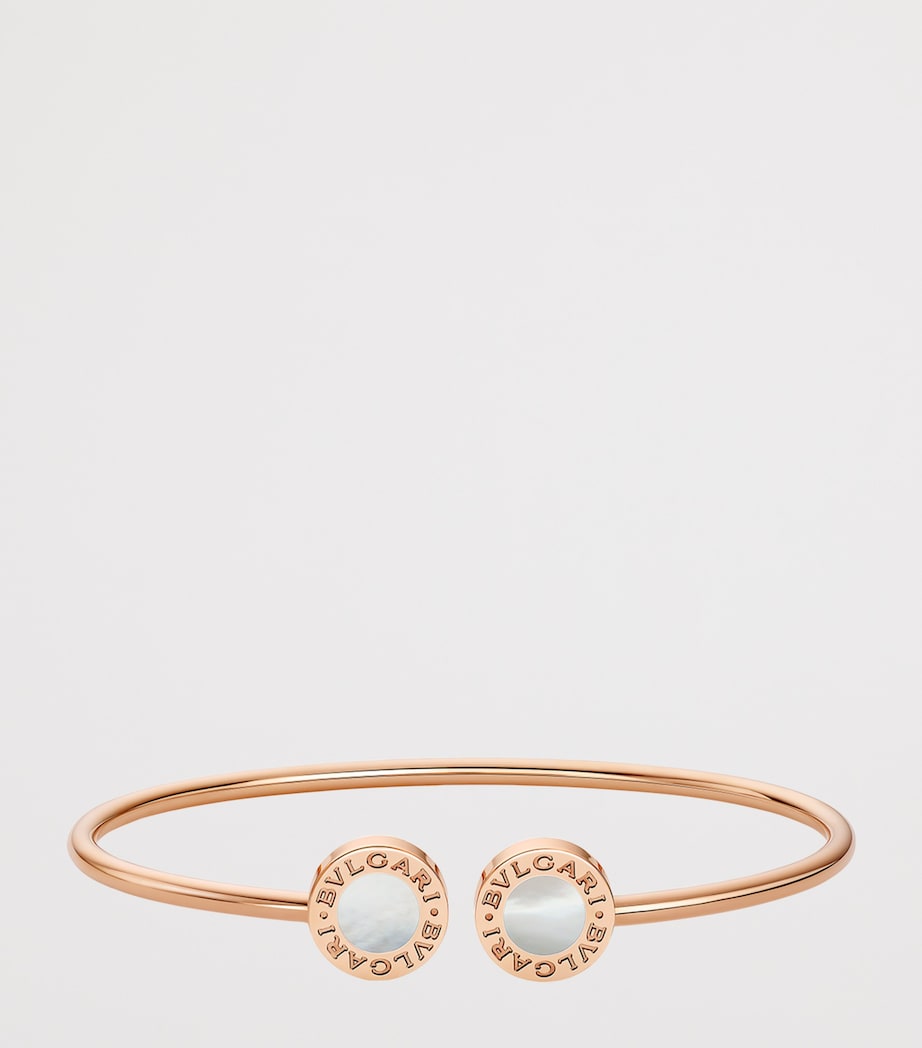 Bvlgari rose gold bangle with mother-of-pearl, imported from the UK