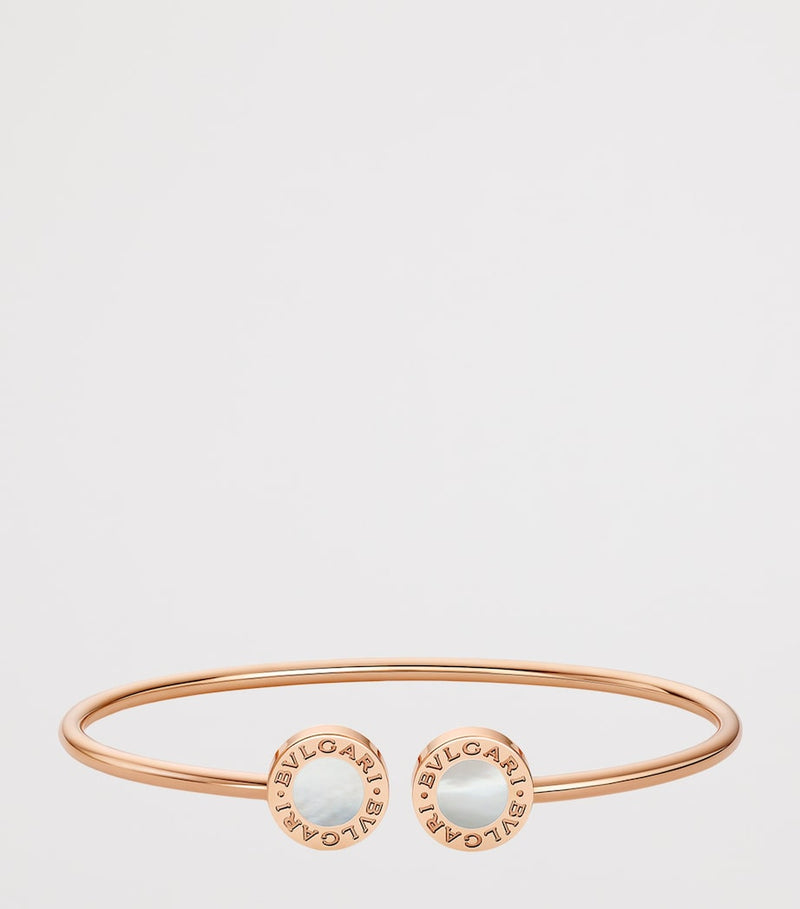 Bvlgari rose gold bangle with mother-of-pearl, imported from the UK