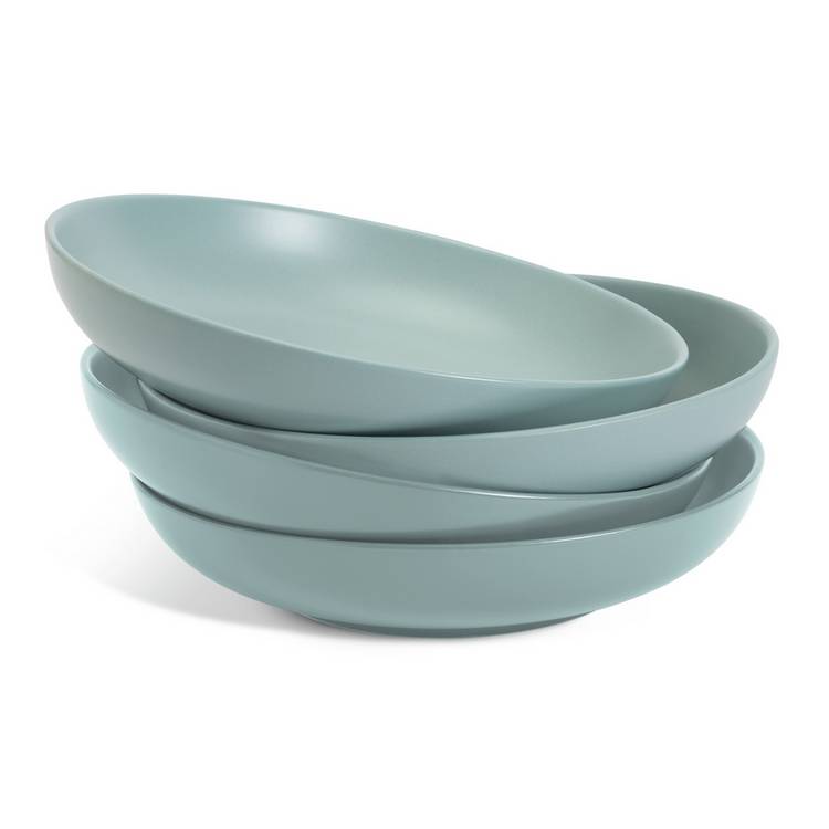 Habitat duck egg stoneware pasta bowl set, imported from the UK