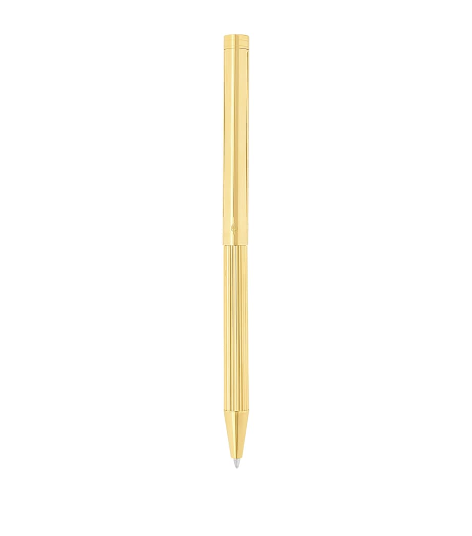 S.T. Dupont Palladium and Yellow Gold-Trim Classique ballpoint pen (British brand)