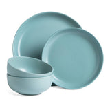 Habitat stoneware dinner set duck egg blue 12 piece, UK version