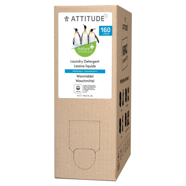 Attitude Bulk 2 Go Laundry Detergent Wildflowers 160 Washes   4L GOODS M&S   