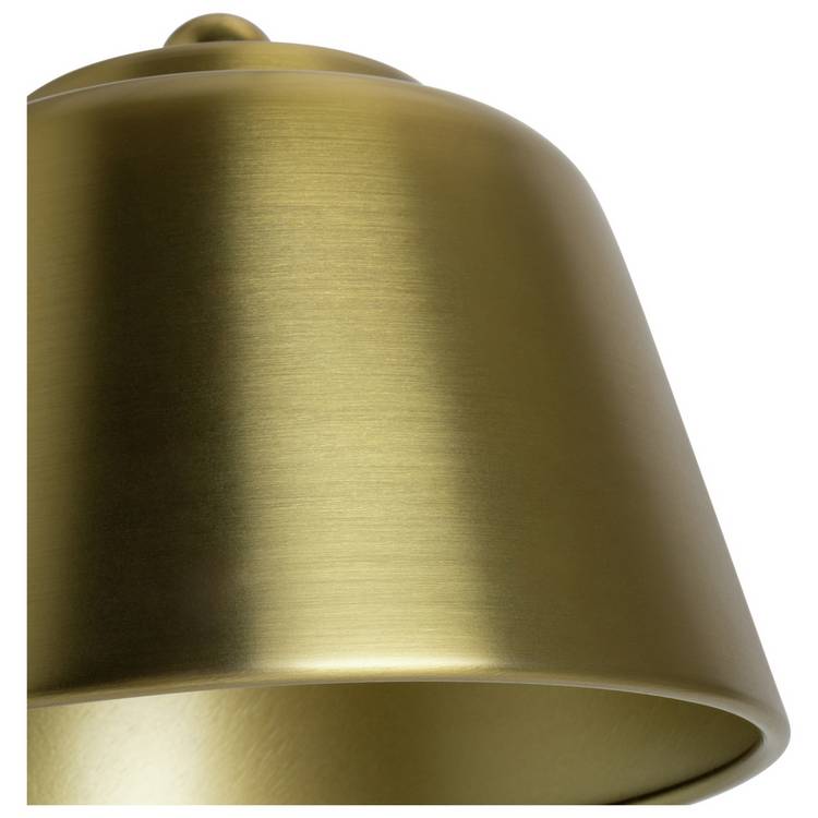 Habitat Morris & Co. swing arm floor lamp brass marble base - British product