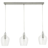 Argos Home Abas bubble glass bar light satin nickel (British brand)