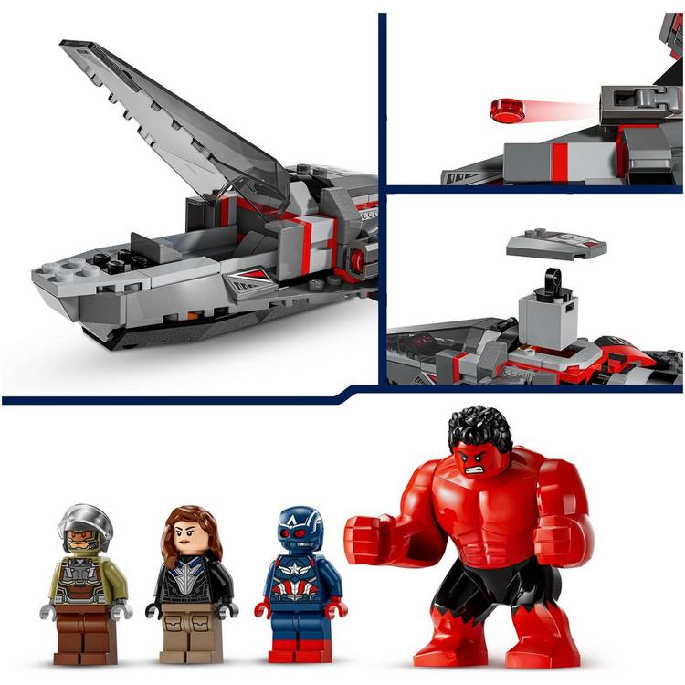 LEGO Captain America vs Red Hulk building set, UK version