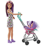 Barbie Skipper babysitter pushchair playset with doll, UK version