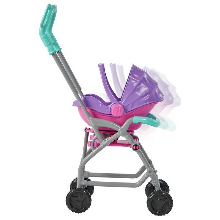 Barbie Skipper babysitter pushchair playset with doll, UK version