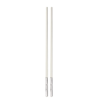 Palillos chinos Uni bañados en plata de Christofle