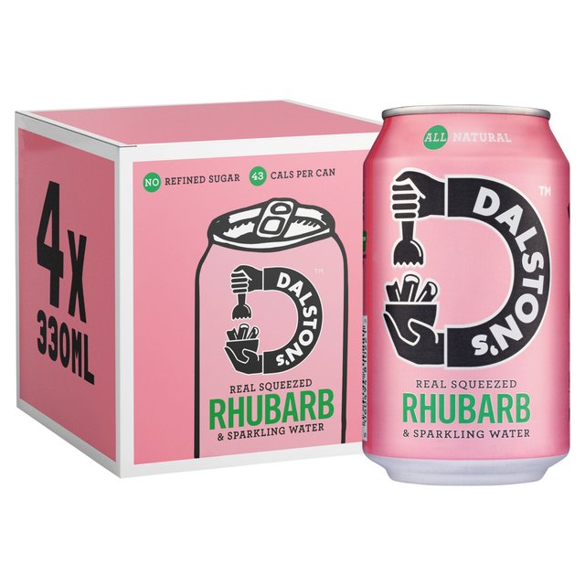 Dalston's Rhubarb No Added Sugar Multipack   4 x 330ml GOODS M&S   