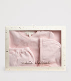 Marie-Chantal baby gift set angel wing pointelle 0-6 months - British product
