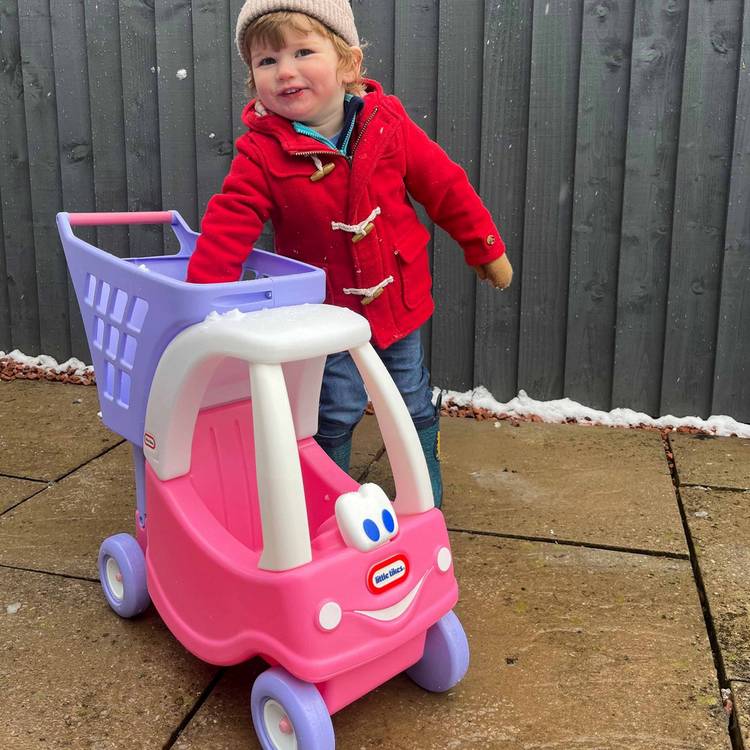Little Tikes Princess Cozy Coupe shopping cart (British brand)