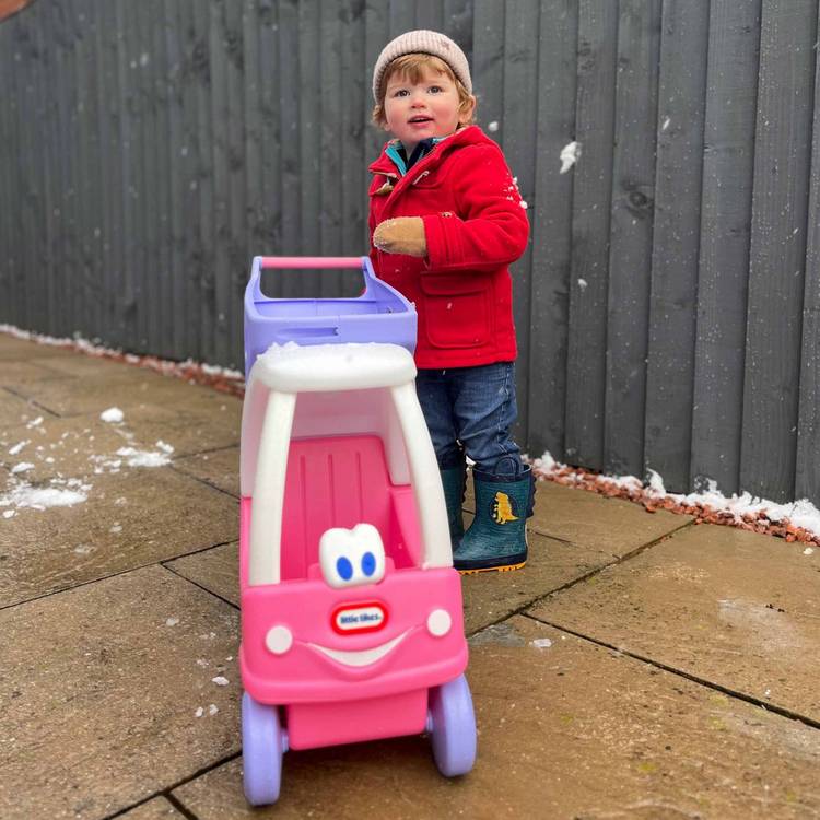 Little Tikes Princess Cozy Coupe shopping cart (British brand)