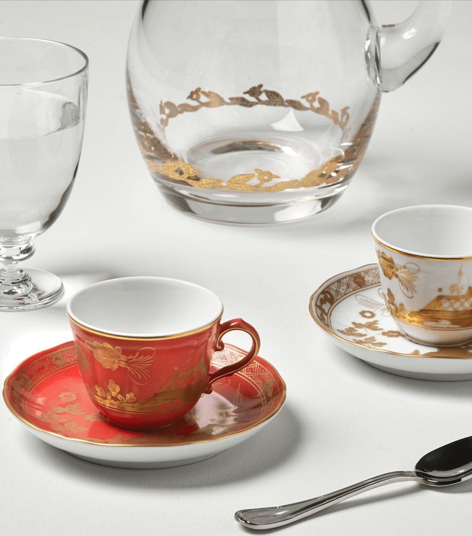 GINORI 1735 Oriente Italiano Rubrum coffee cup, UK version