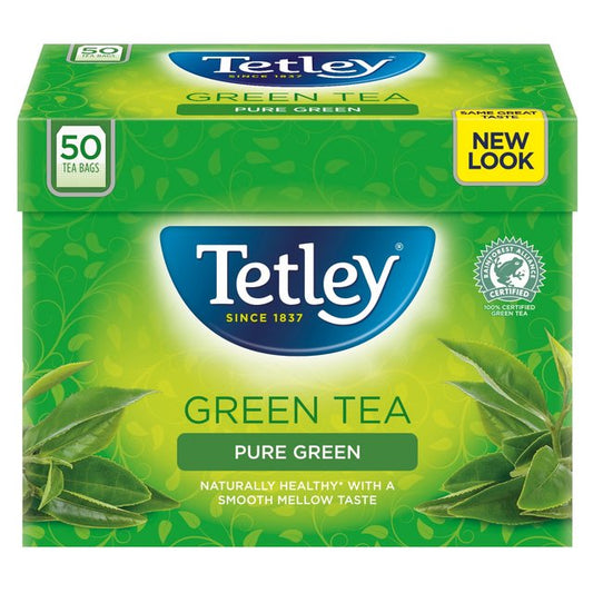 Tetley Pure Green Tea Bags   50 per pack