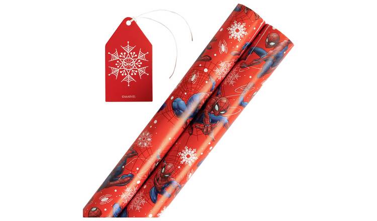 Marvel Spiderman 2 Piece Wrapping Paper Set GOODS Argos