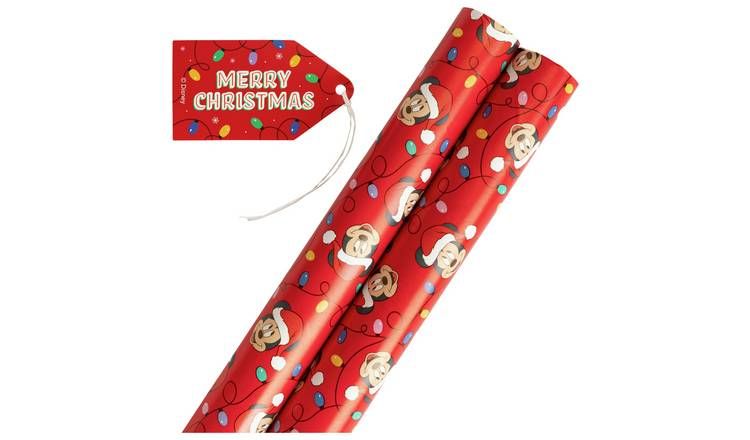 Disney Mickey Mouse 2 Piece Wrapping Paper Set GOODS Argos