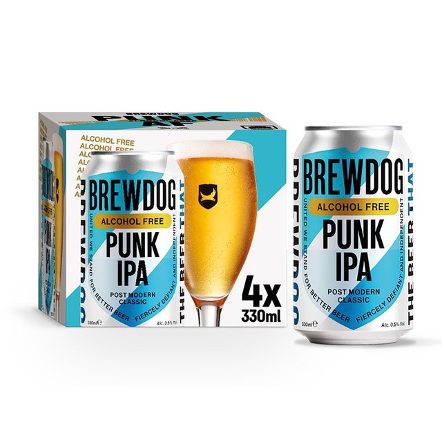 BrewDog Punk Alcohol Free   4 x 330ml GOODS M&S   