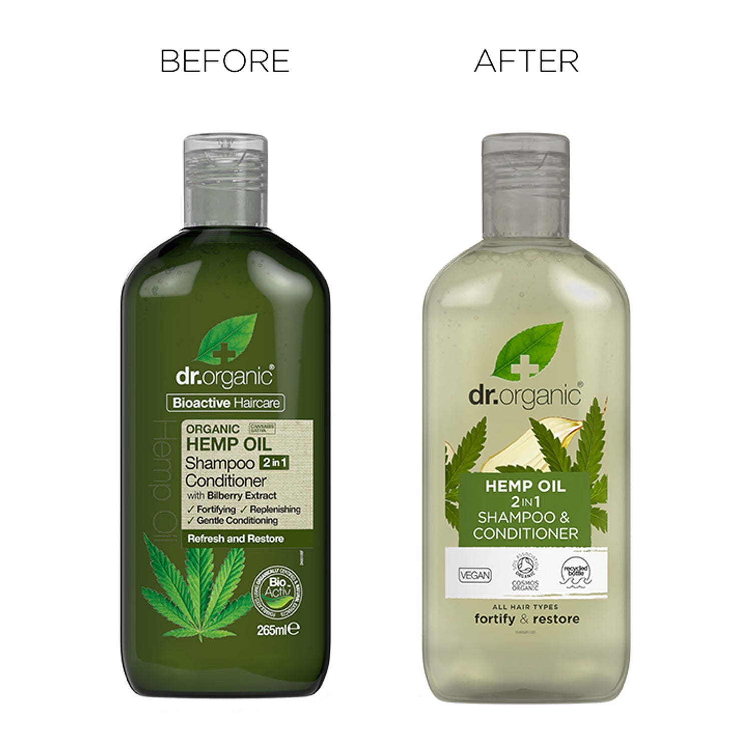 Dr Organic hemp shampoo conditioner 265ml - British product