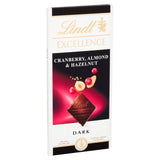 Lindt Excellence Cranberry Almond & Hazelnut Dark Chocolate Bar   100g GOODS M&S   