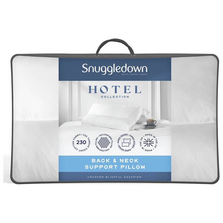 Snuggledown Hotel Collection Back & Neck Support Pillow 74x48cm (British brand)