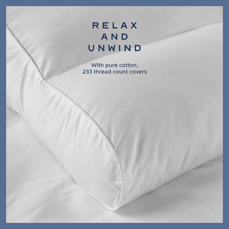 Snuggledown Hotel Collection Back & Neck Support Pillow 74x48cm (British brand)
