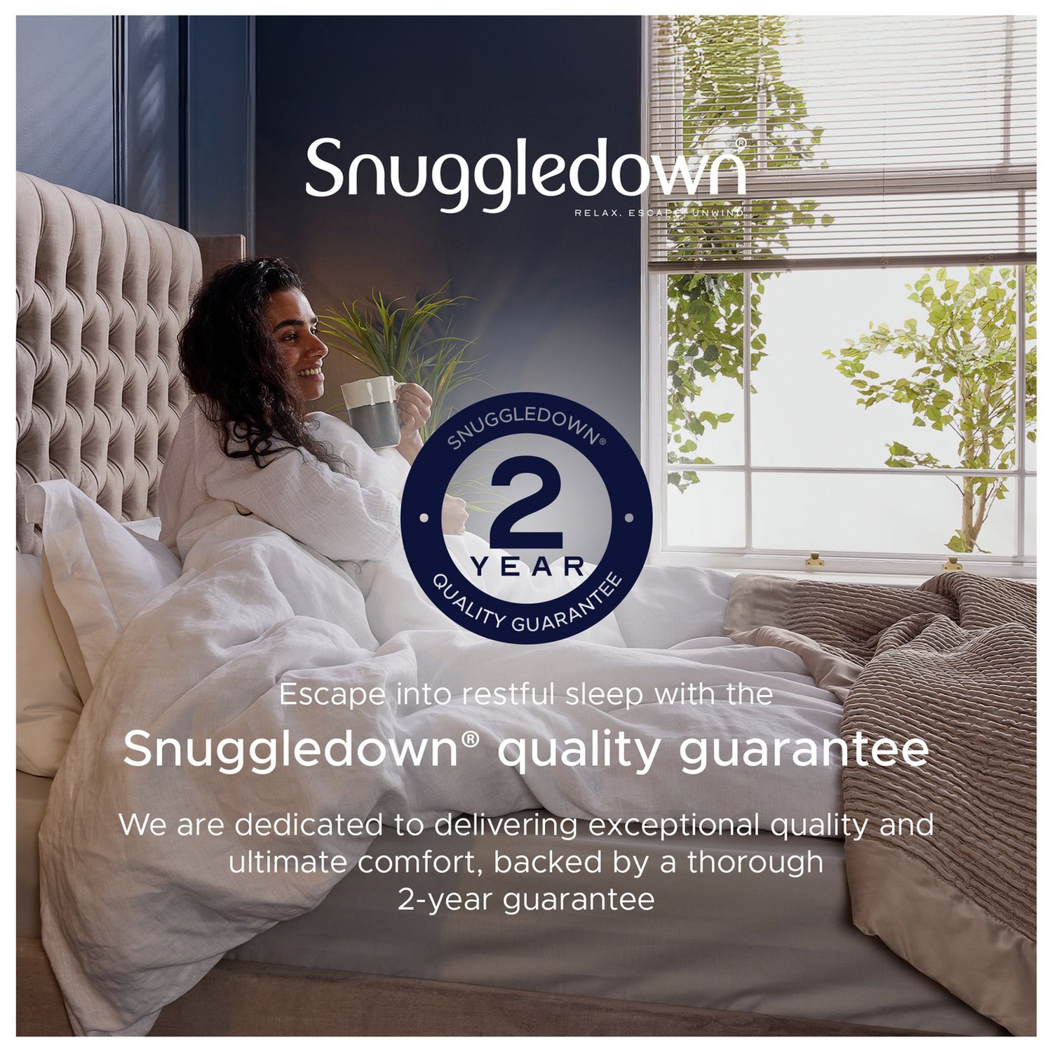 Snuggledown Hotel Collection Back & Neck Support Pillow 74x48cm (British brand)