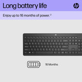 HP black wireless keyboard 230, UK version