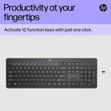 HP black wireless keyboard 230, UK version