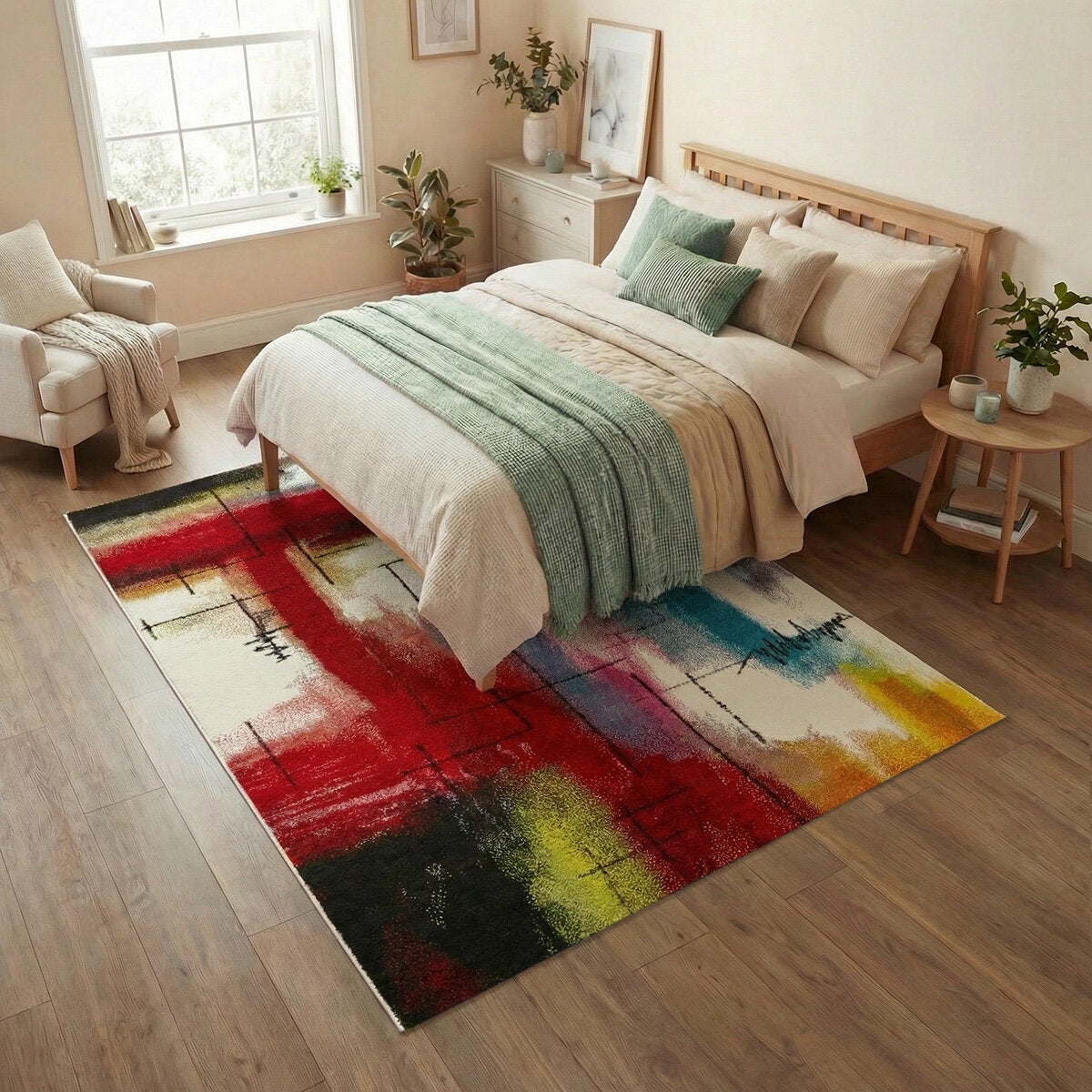 Concept Looms Art City Multicolour Area Rug - British product
