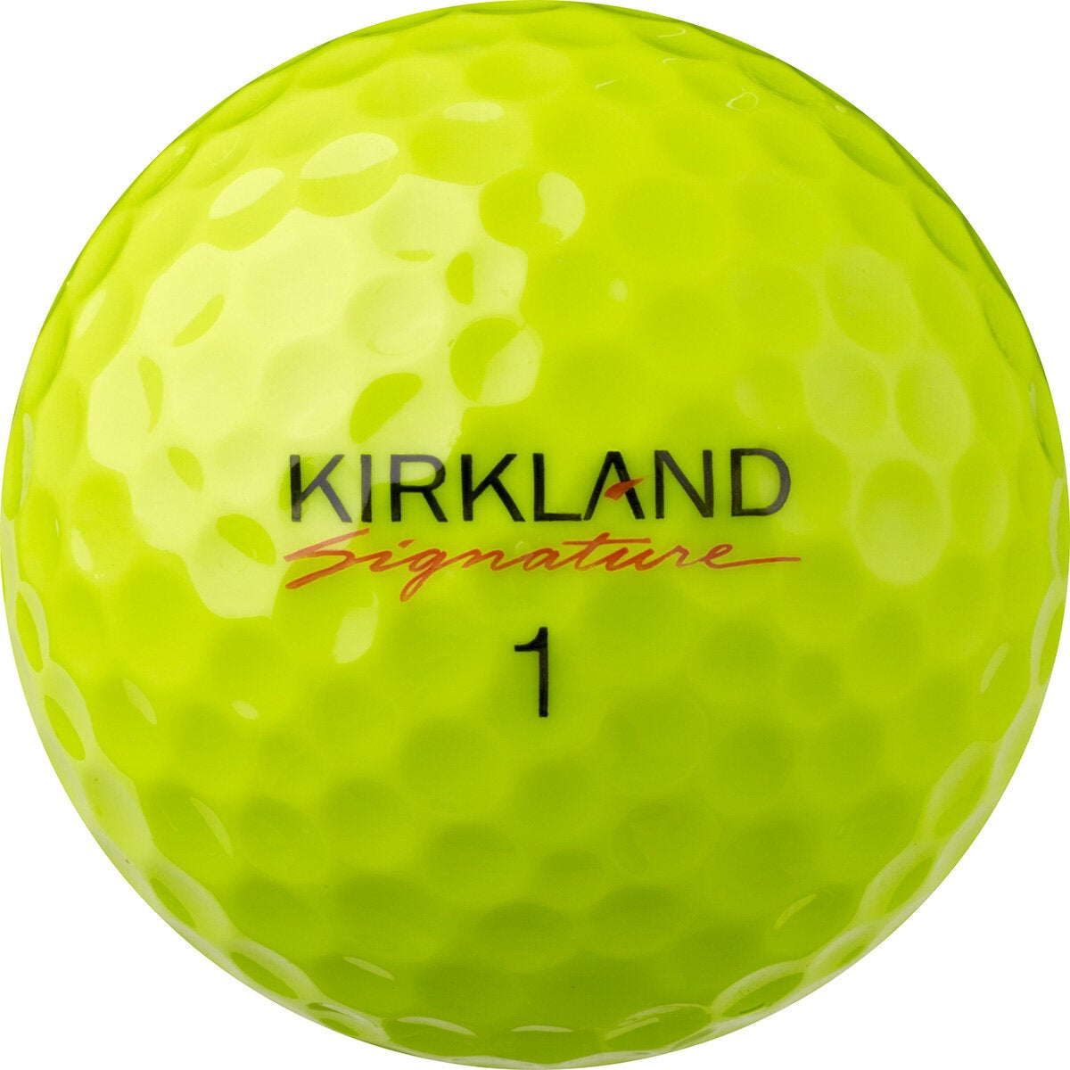Kirkland 3-piece urethane golf balls neon yellow 24 pack - British product