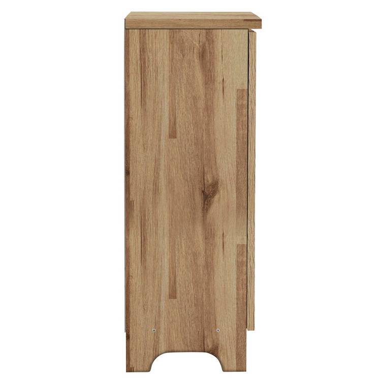 Argos Home slatted shoe storage cabinet oak finish (British brand)
