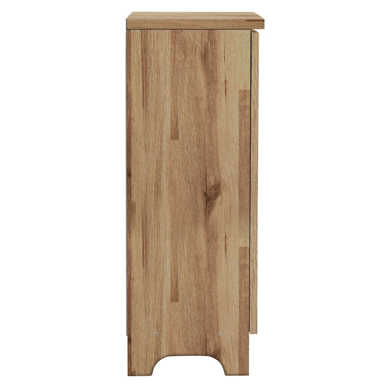 Argos Home slatted shoe storage cabinet oak finish (British brand)