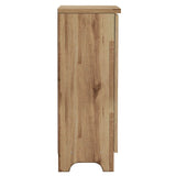 Argos Home slatted shoe storage cabinet oak finish (British brand)
