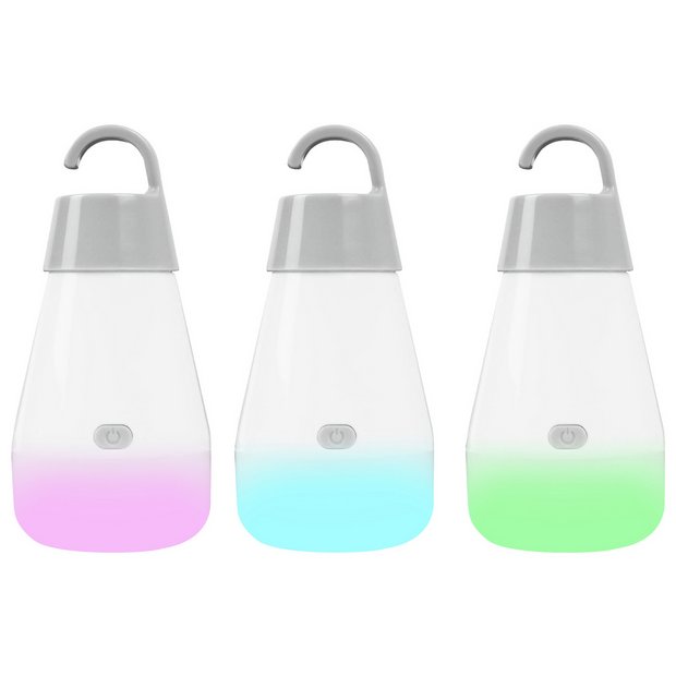 Streetwize camping orb lights set three colour changing (British brand)