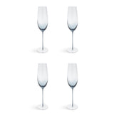 Habitat blue gradient champagne flutes set of 4, imported from the UK