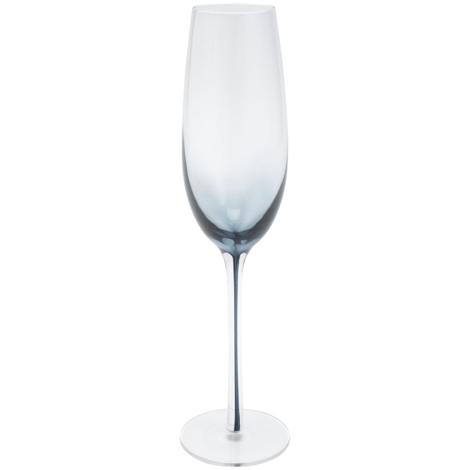 Habitat blue gradient champagne flutes set of 4, imported from the UK