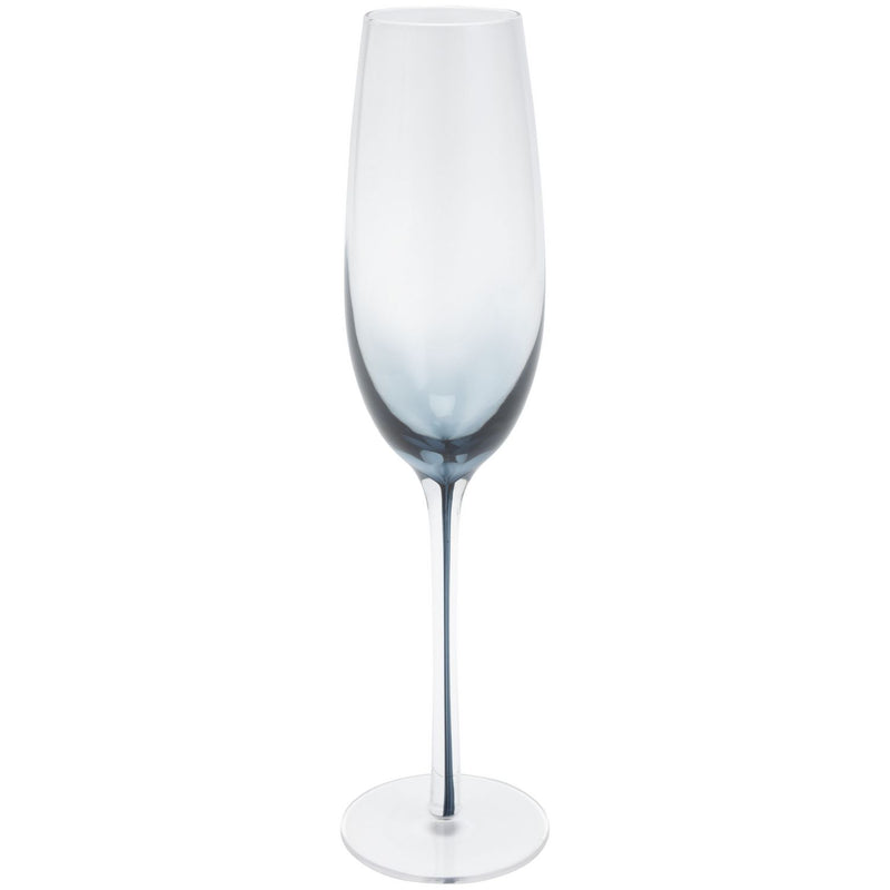Habitat blue gradient champagne flutes set of 4, imported from the UK