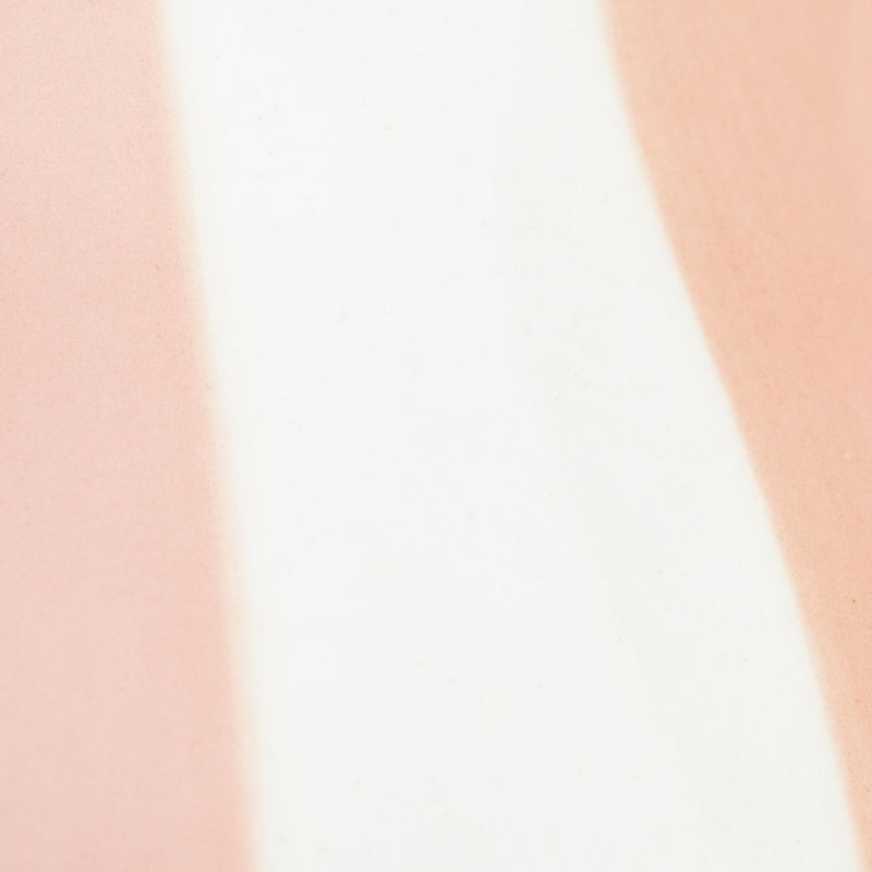 Habitat hand painted stripe vase pink 25cm, imported from the UK