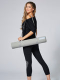 Pineapple black badge yoga mat, imported from the UK