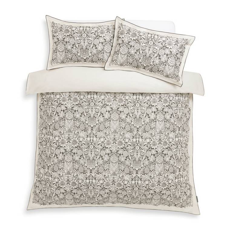 Habitat x Morris & Co. sunflower woodblock bedding single - British product