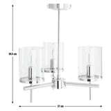 Argos Home uplighter ceiling light chrome finish - British product