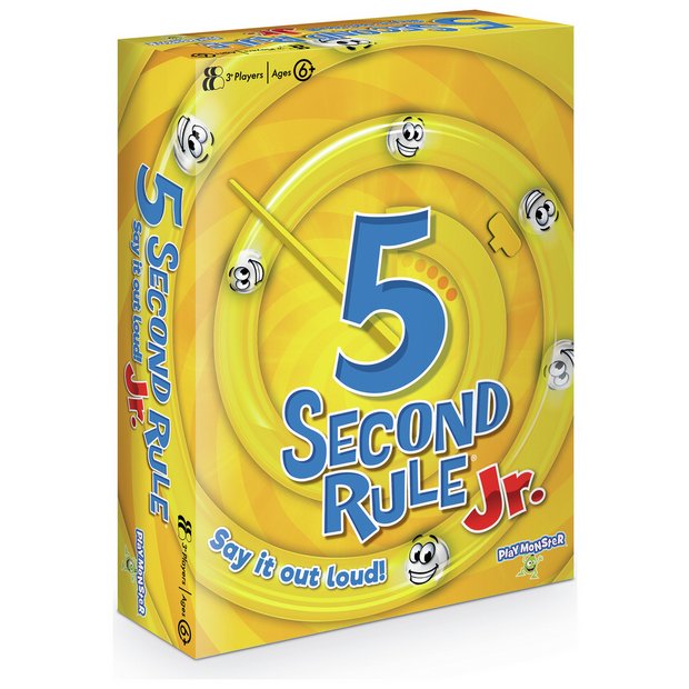 5 Second Rule junior board game for kids - British product