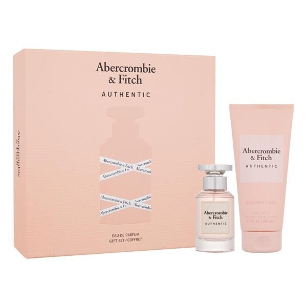 Abercrombie & Fitch Authentic Woman fragrance gift set 50ml EDP 200ml lotion (British brand)
