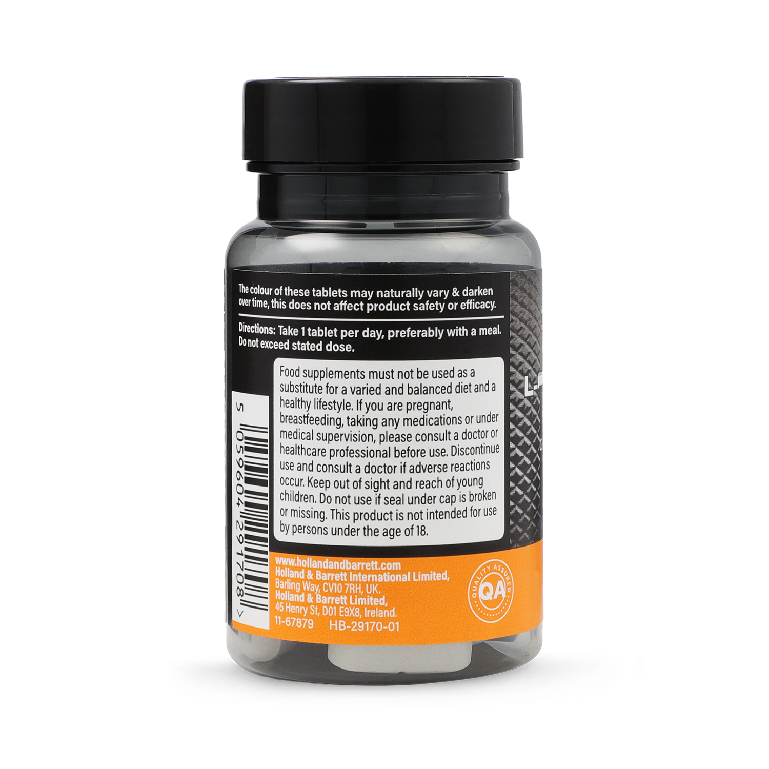 Precision Engineered L-Carnitine supplement 500mg 30 tablets, imported from the UK