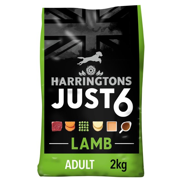 Harringtons Just 6 Lamb & Pea Dry Dog Food   2kg