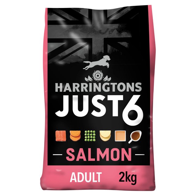 Harringtons Just 6 Salmon & Sweet Potato Dry Dog Food   2kg GOODS M&S   