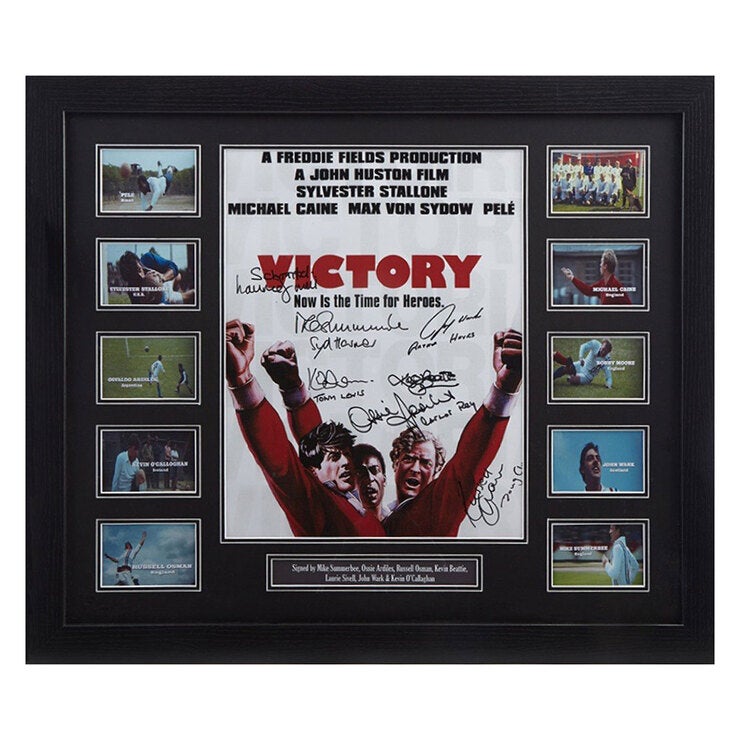 Allstarsignings signed framed Escape to Victory poster 51x61cm, imported from the UK