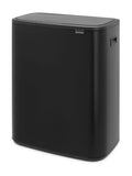 Brabantia Matt Black Bo Touch 60L bin - British product